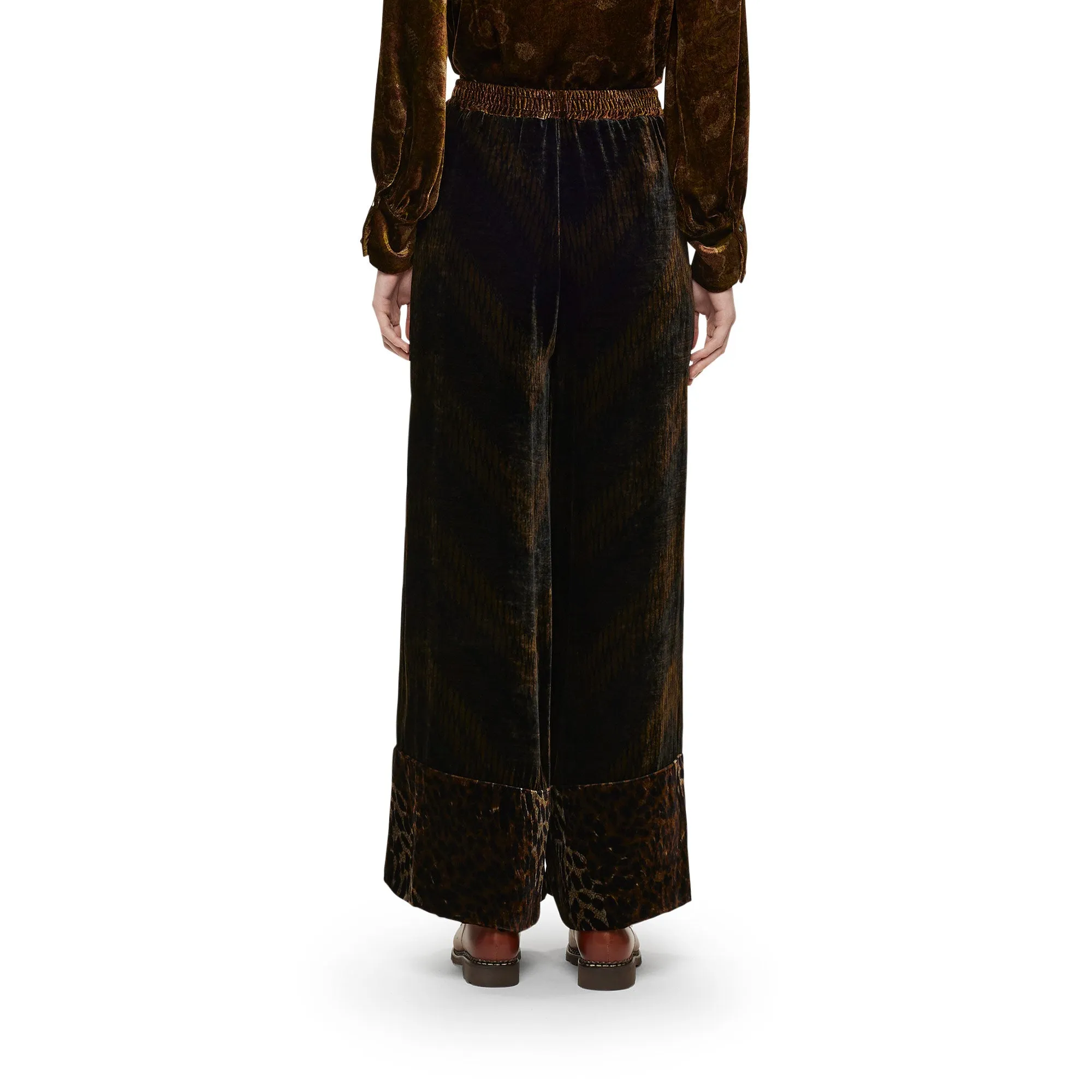 Kanada Velvet Wide Leg Trousers