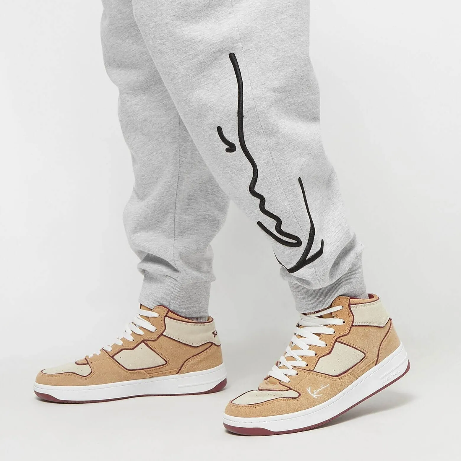 Karl Kani Signature Essential Regular Fit Sweatpants ash grey