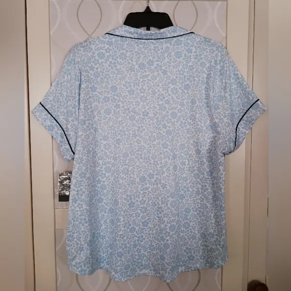 Kate Spade Blue Floral Pajama Set