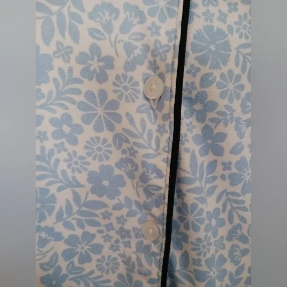 Kate Spade Blue Floral Pajama Set