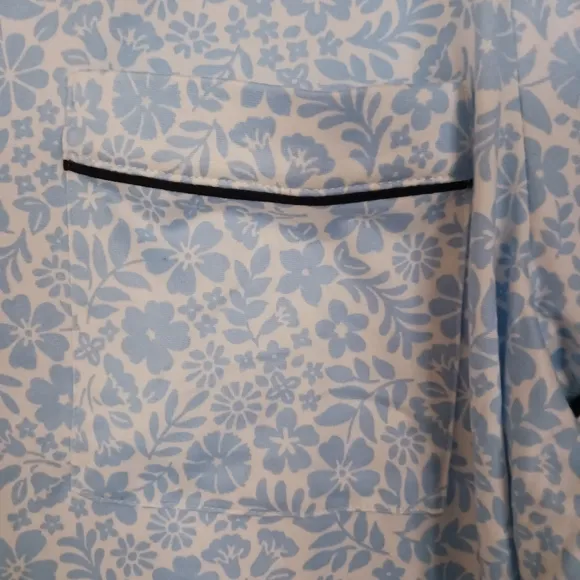 Kate Spade Blue Floral Pajama Set