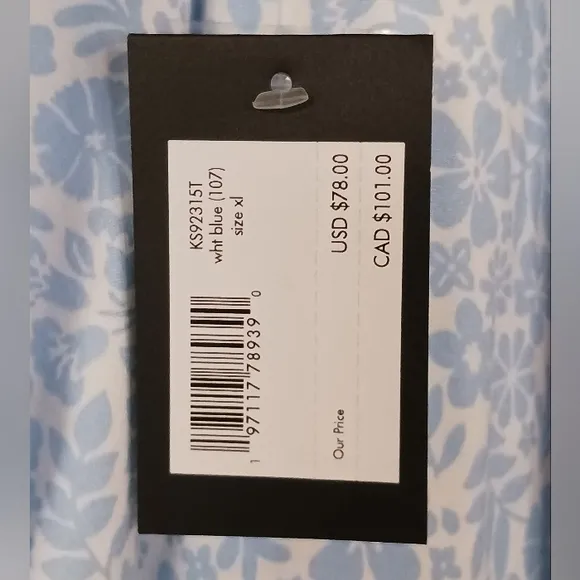 Kate Spade Blue Floral Pajama Set