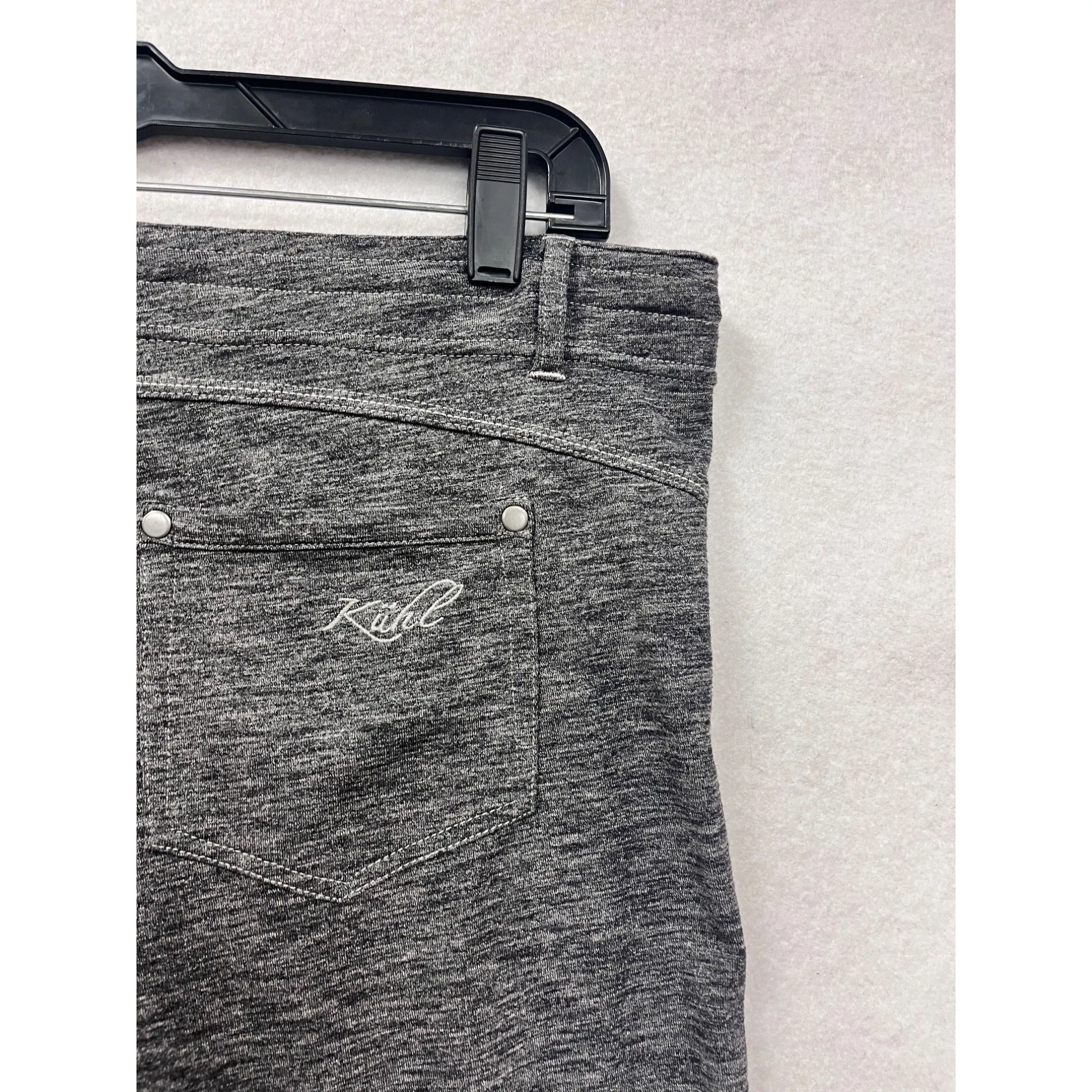 Kühl Womens Heathered Gray Pants Size 14 Short - Bootcut Fit #8148