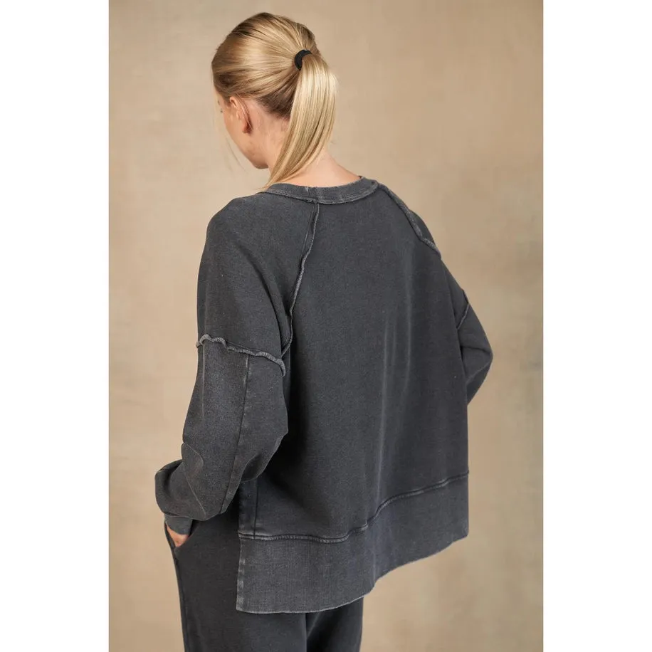 Knit Raglan Sweatshirt