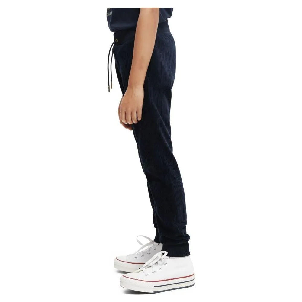 Knitted Corduroy Sweatpants - Night