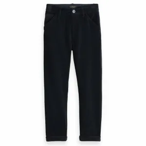 Knitted Corduroy Worker Sweatpants - Night