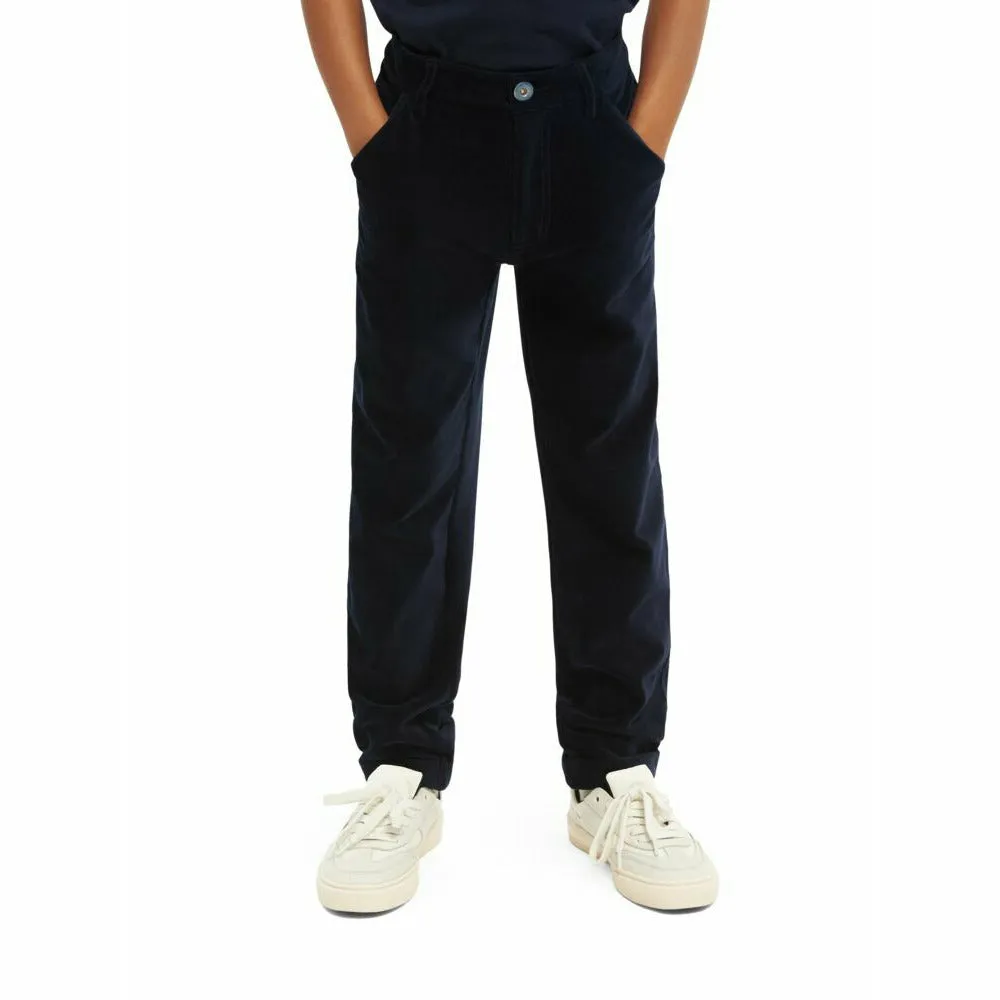 Knitted Corduroy Worker Sweatpants - Night