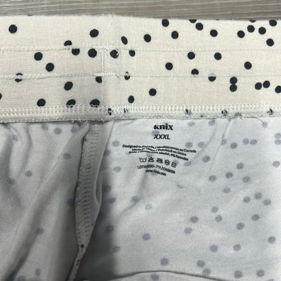 Knix PJ set short sleeve and Capri length pants size XXXL