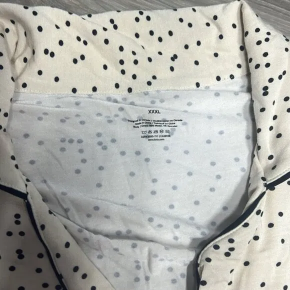 Knix PJ set short sleeve and Capri length pants size XXXL