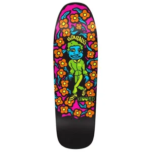 Krooked Skateboards Gonz Sweatpants Blacklight Custom Shape Skateboard Deck 9.81"