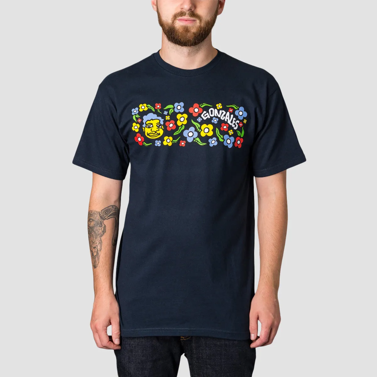 Krooked Sweatpants T-Shirt Navy/Multi-Coloured
