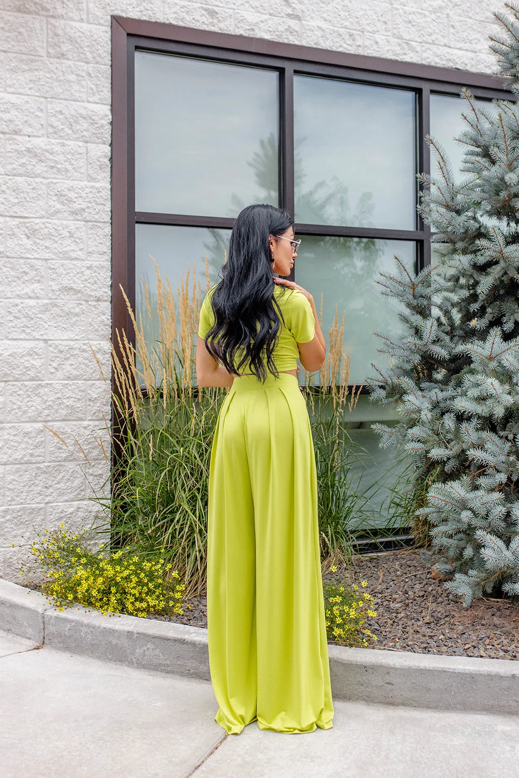 Lainey crop top ~ citrus