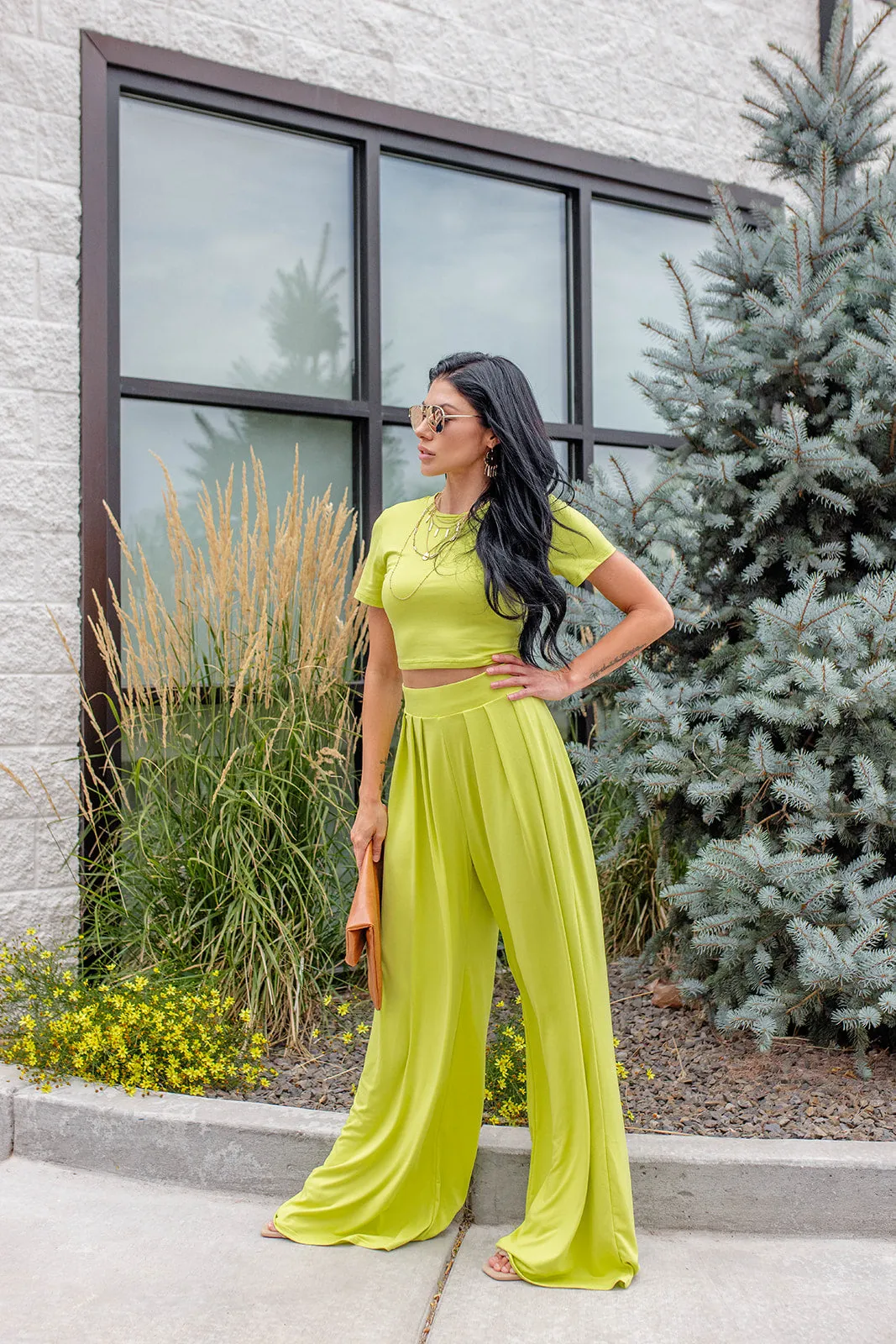 Lainey crop top ~ citrus