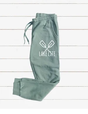 Lake Life Graphic Women's Soft Washed Sweatpants
