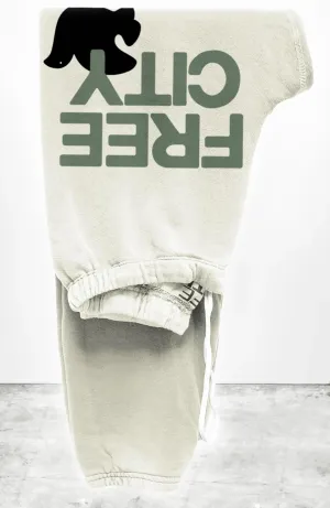 Large Logo Sweatpants in Creamy Army