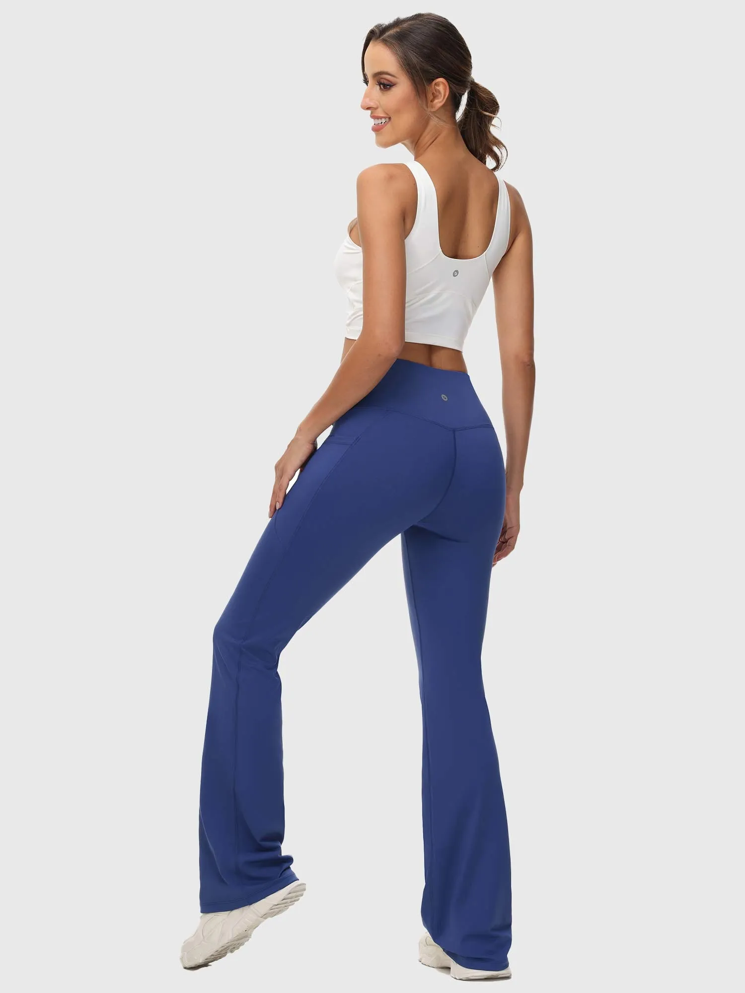 Laureate 34" Crossover High Rise Flared Pants