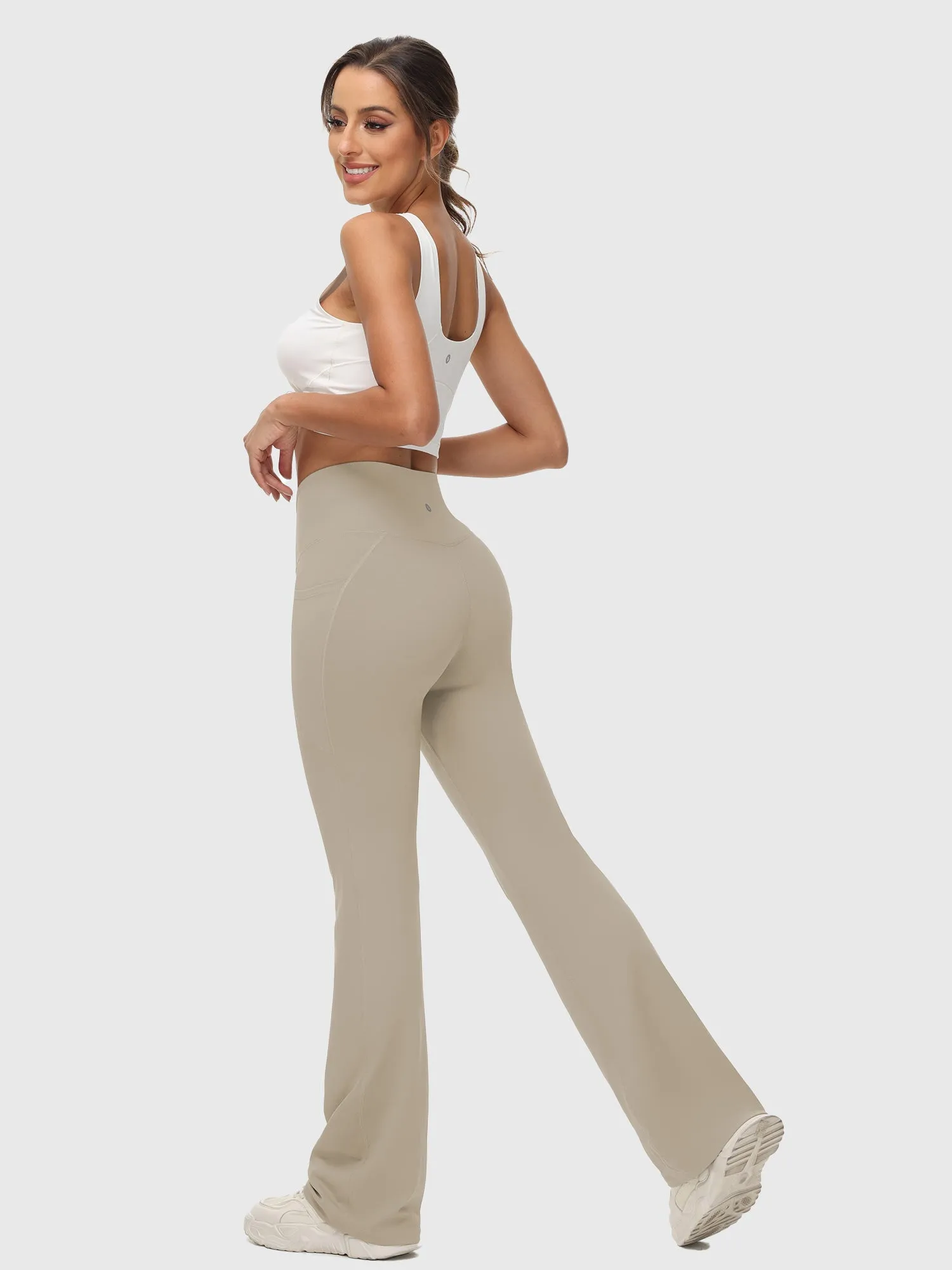 Laureate 34" Crossover High Rise Flared Pants