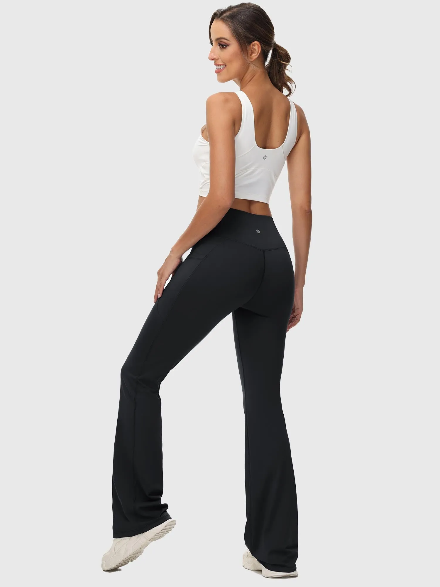 Laureate 34" Crossover High Rise Flared Pants