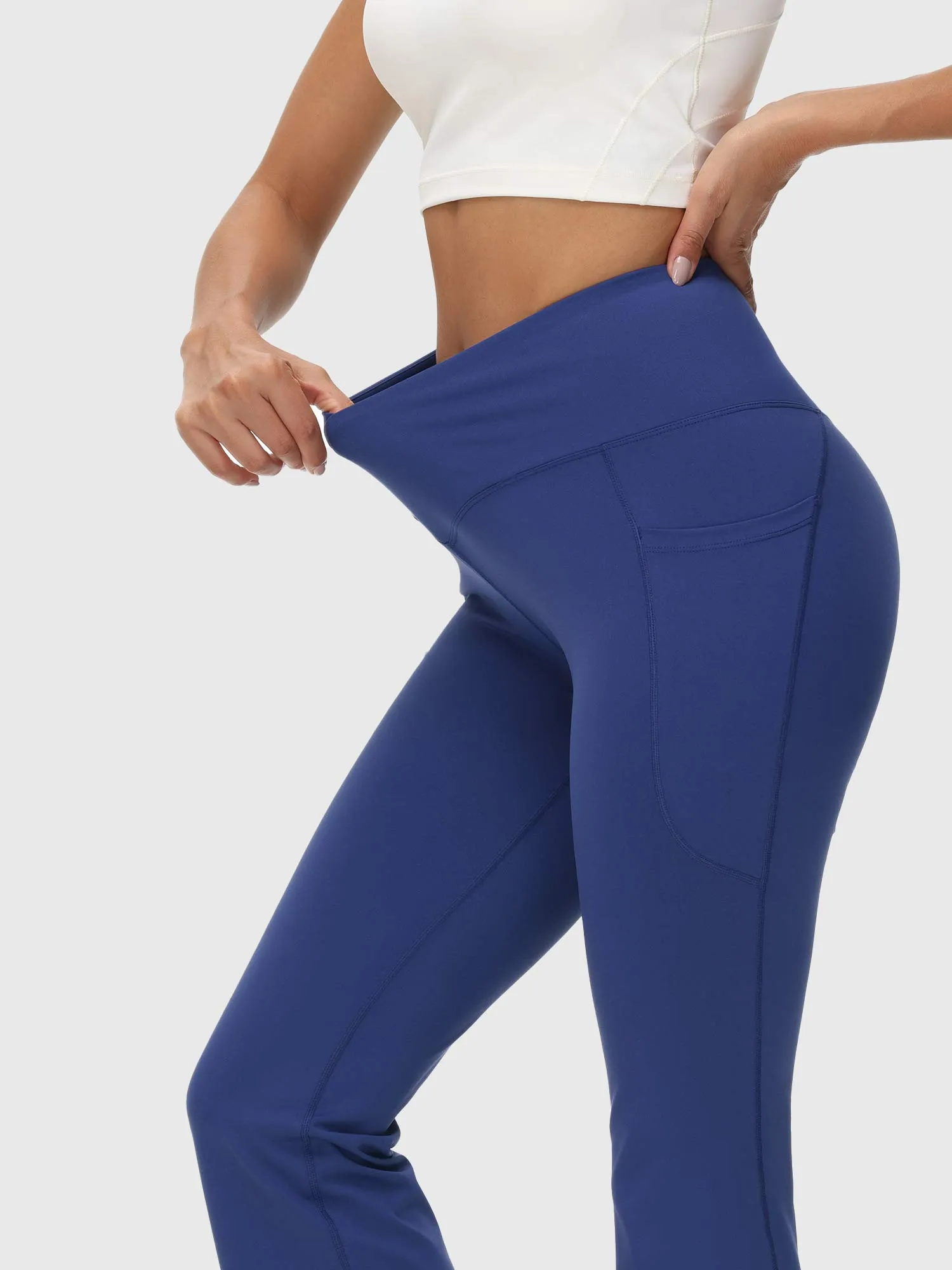 Laureate 34" Crossover High Rise Flared Pants
