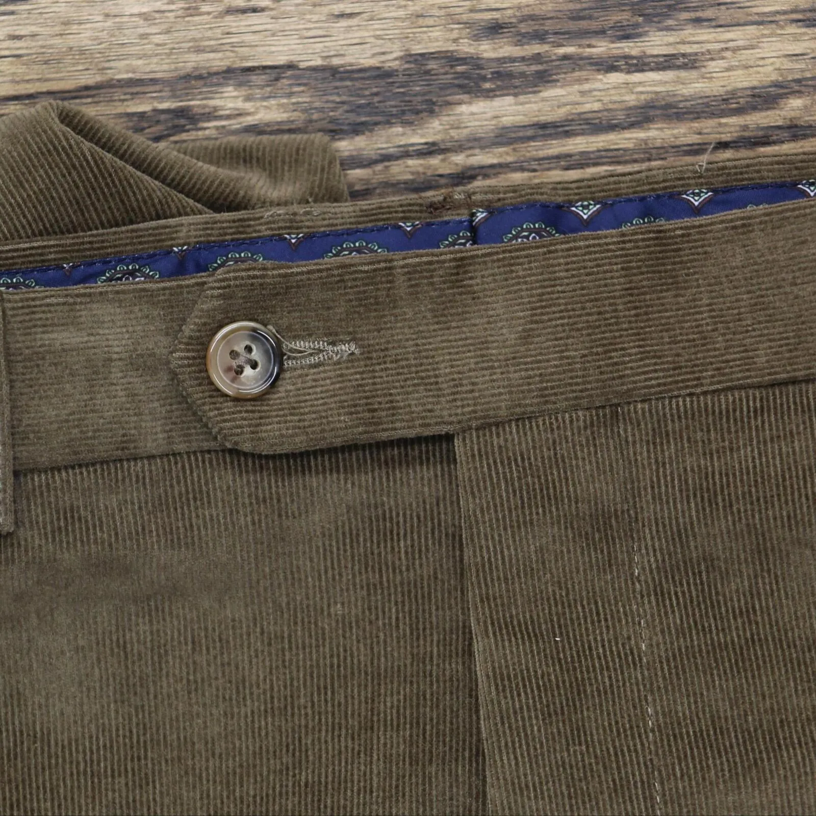 Lauren Ralph Lauren Mens Corduroy Stretch Dress Pants 1669252419f50c Brown 46x30