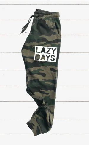 Lazy Days Graphic Women's Soft Washed Sweatpants