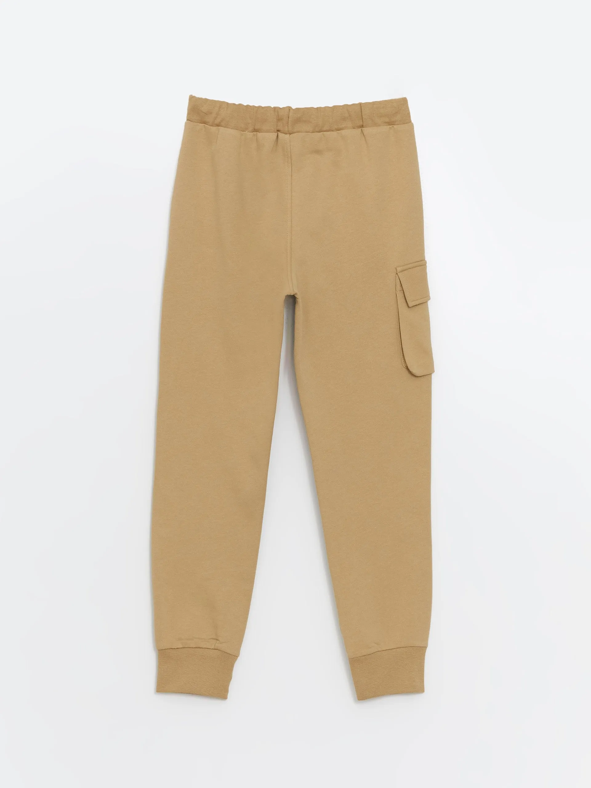 Lcw Kids Beige Elastic Waist Boy Cargo Sweatpants
