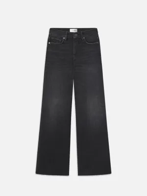 Le Slim Palazzo Raw Fray in Claudius