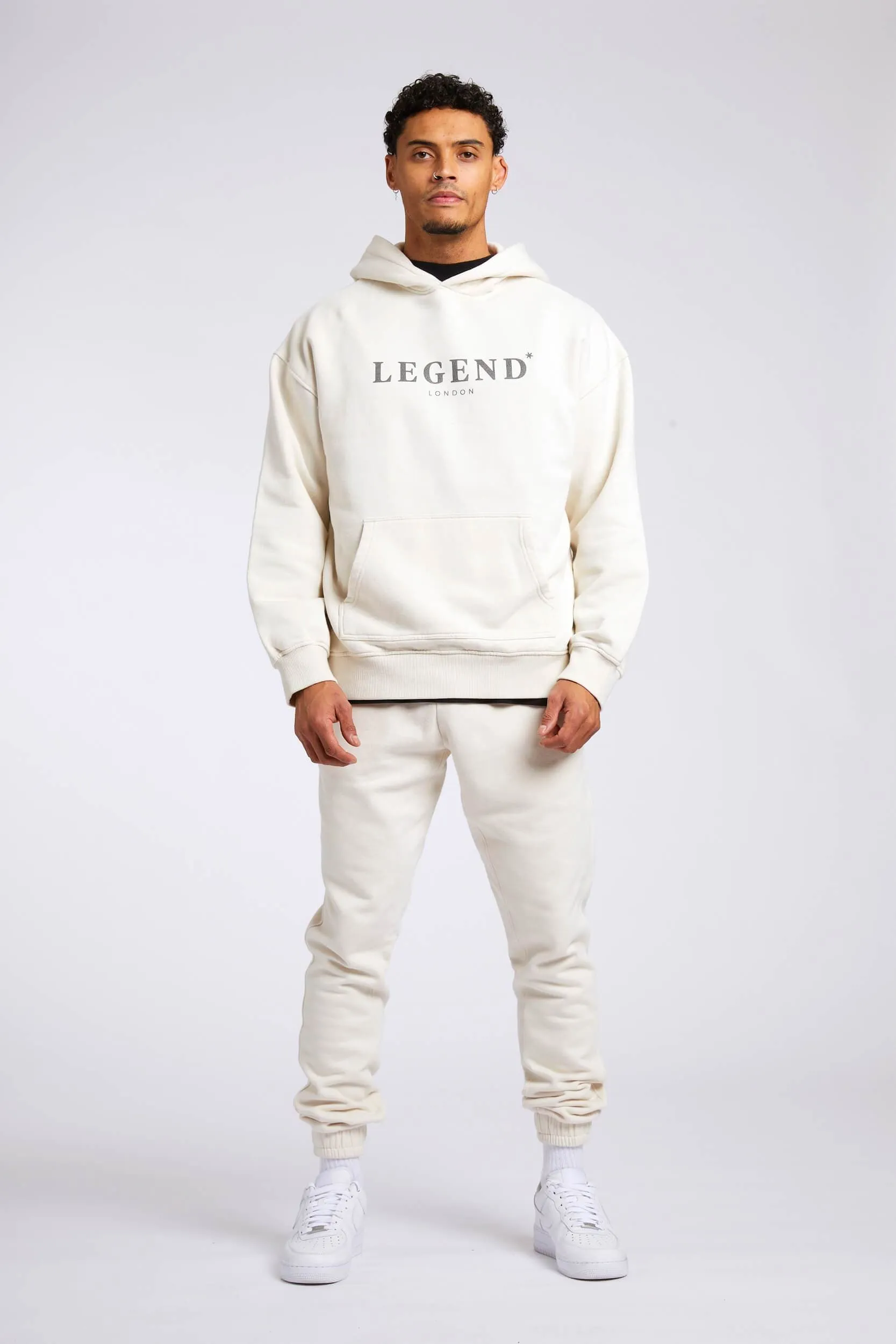 LEGEND* BASICS SWEATPANTS - CREAM