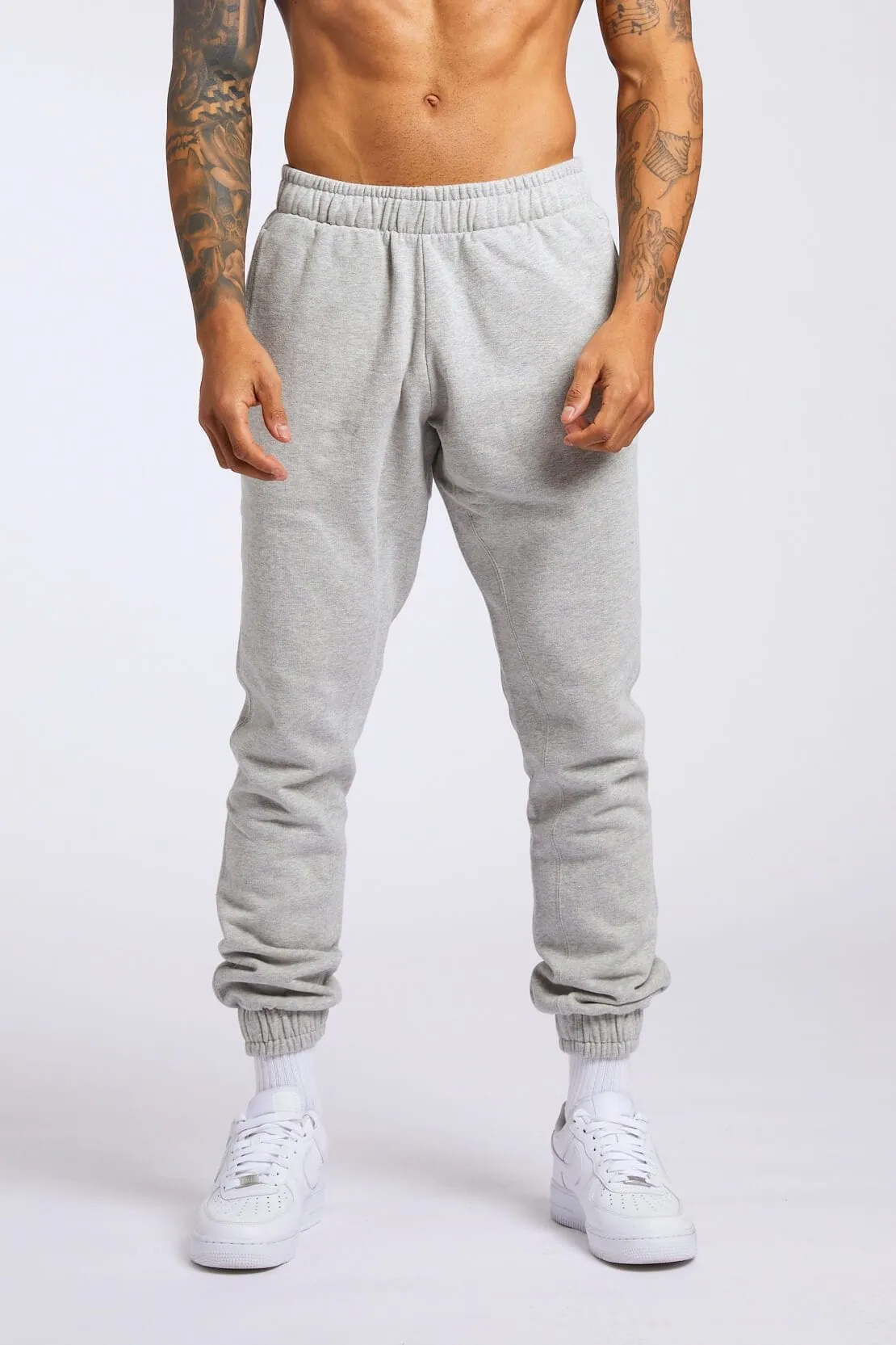 LEGEND* BASICS SWEATPANTS - GREY MARL