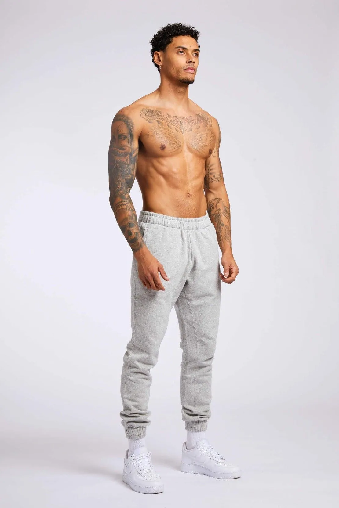 LEGEND* BASICS SWEATPANTS - GREY MARL
