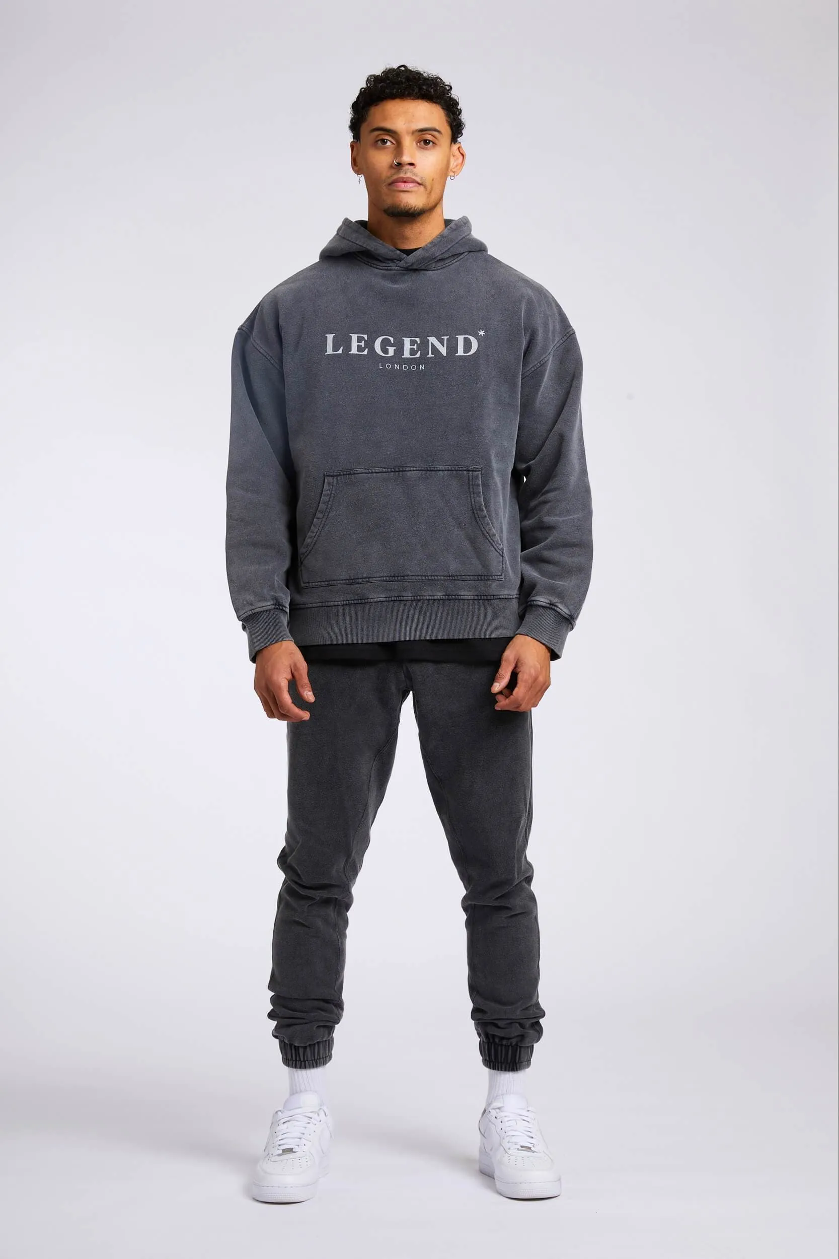 LEGEND* BASICS SWEATPANTS - WASHED GREY