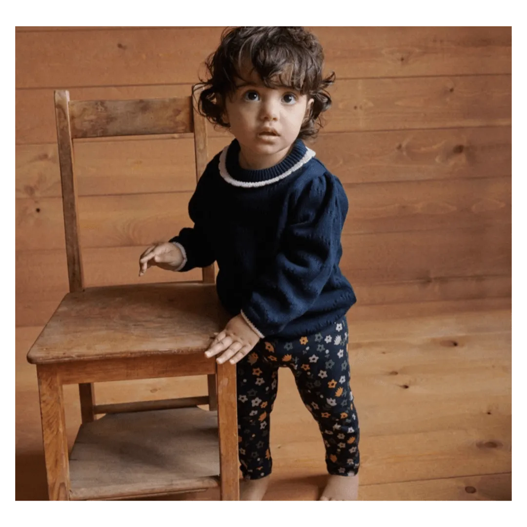 Leggings - Navy Pollyanna