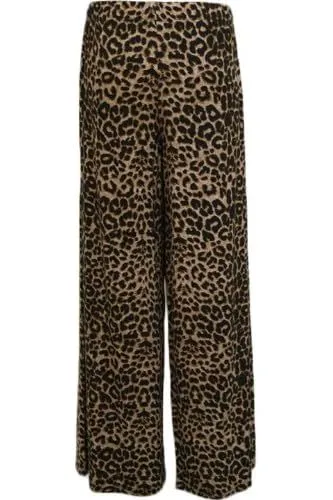 Leopard Print Palazzo Trouser
