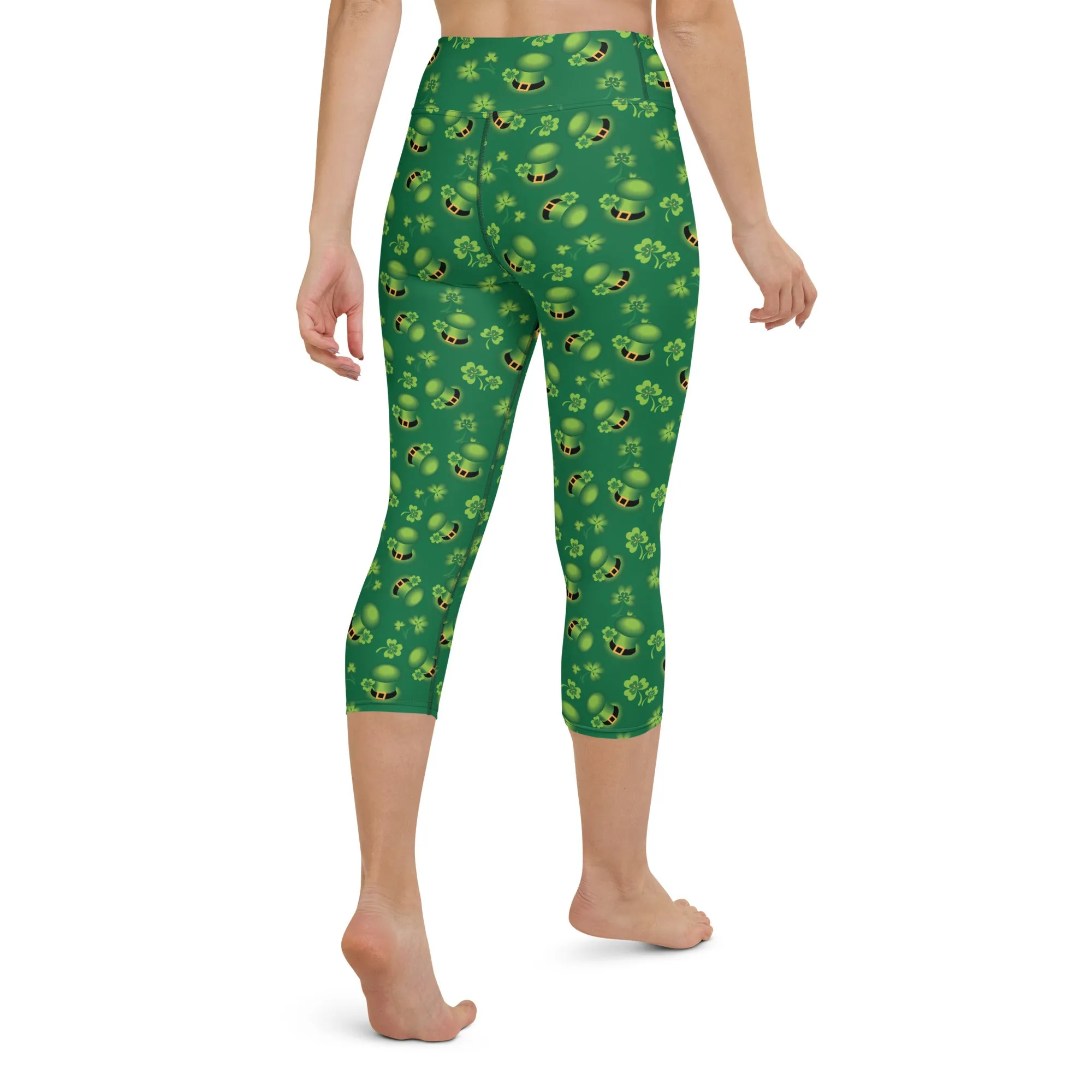 Leprechaun Hats High-waist Yoga Capri Leggings