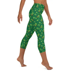 Leprechaun Hats High-waist Yoga Capri Leggings
