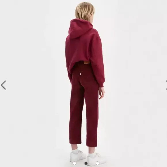 LEVI’S PREMIUM RIBCAGE STRAIGHT ANKLE CORDUROY PANTS
