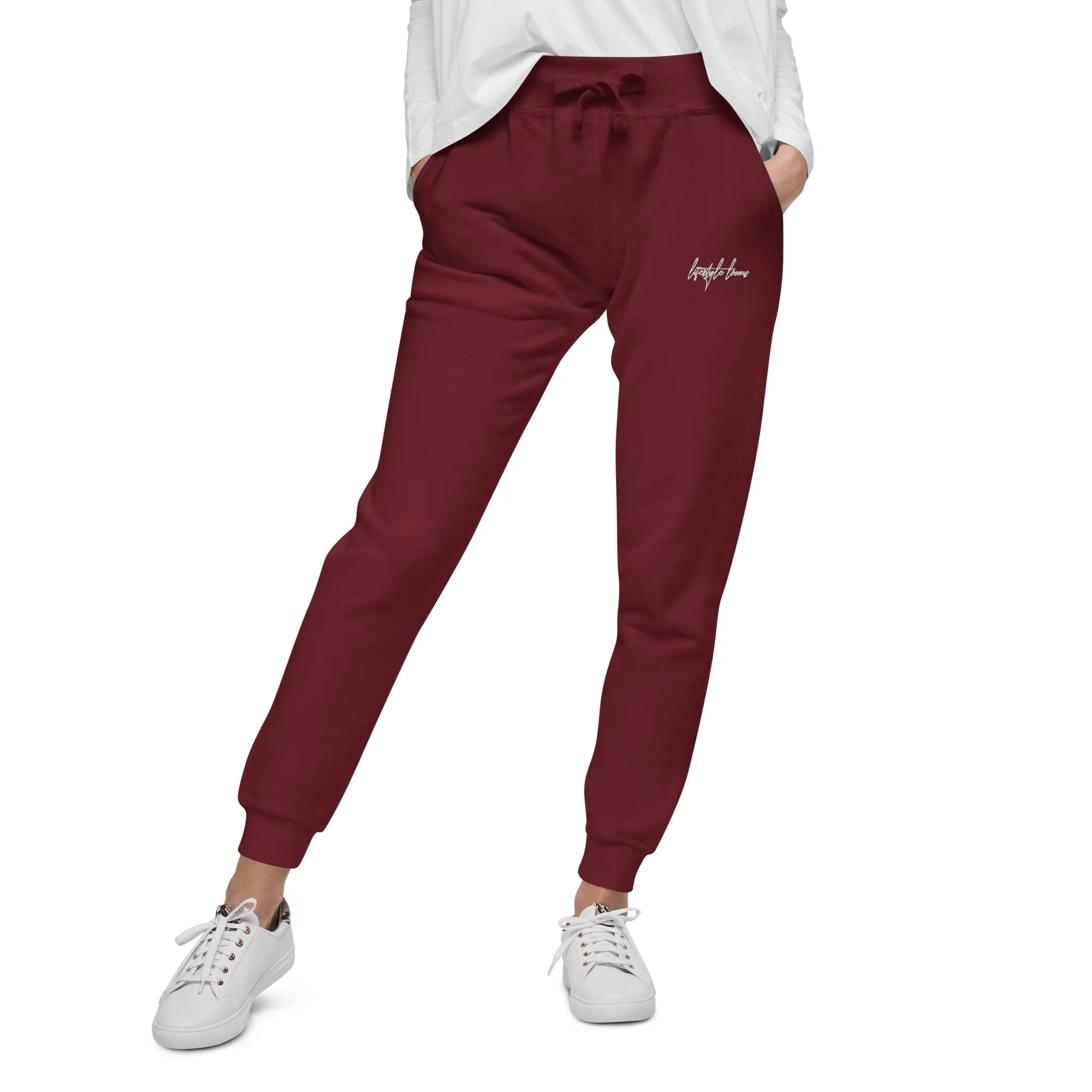 Lifestyle Looms Embroidered Unisex fleece sweatpants