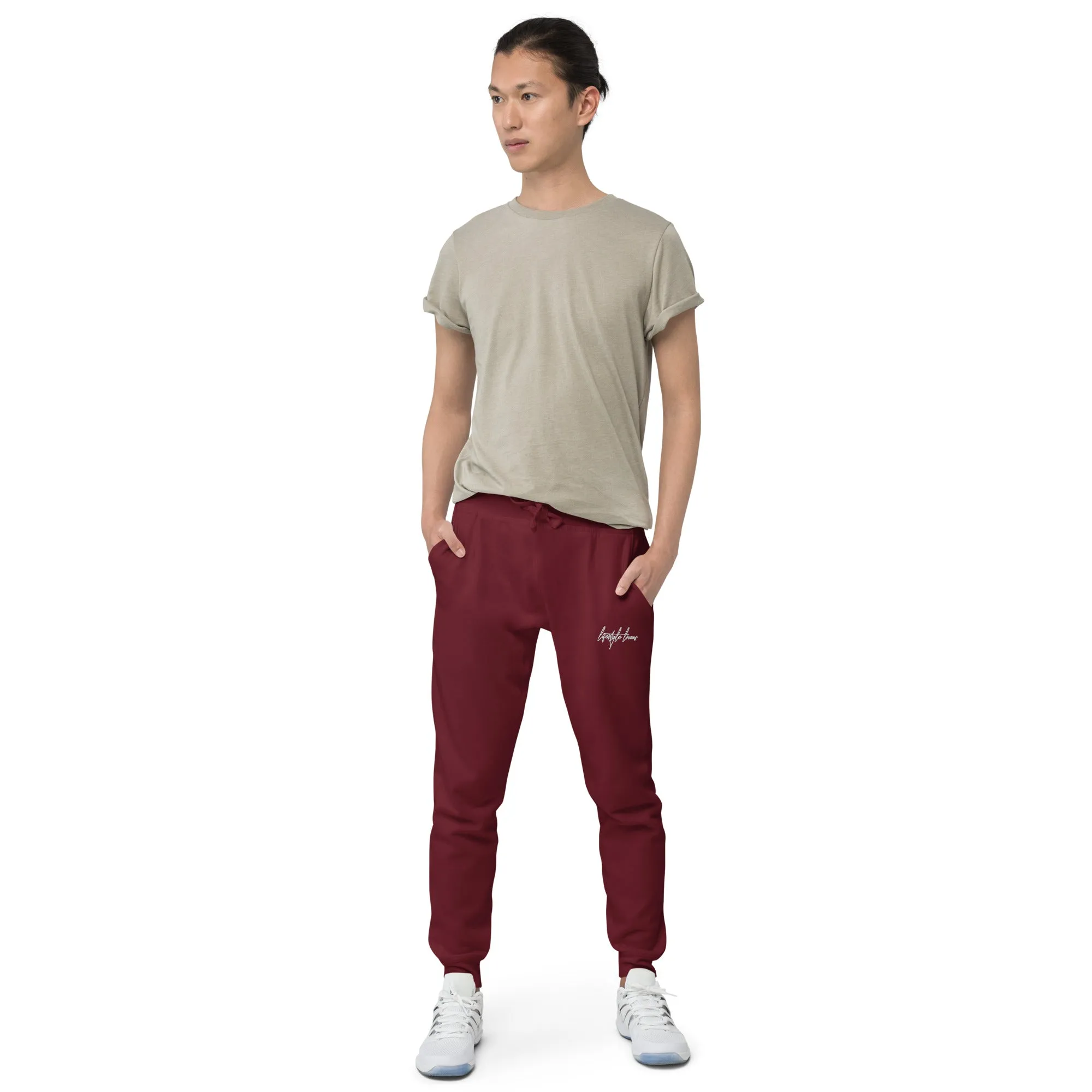Lifestyle Looms Embroidered Unisex fleece sweatpants