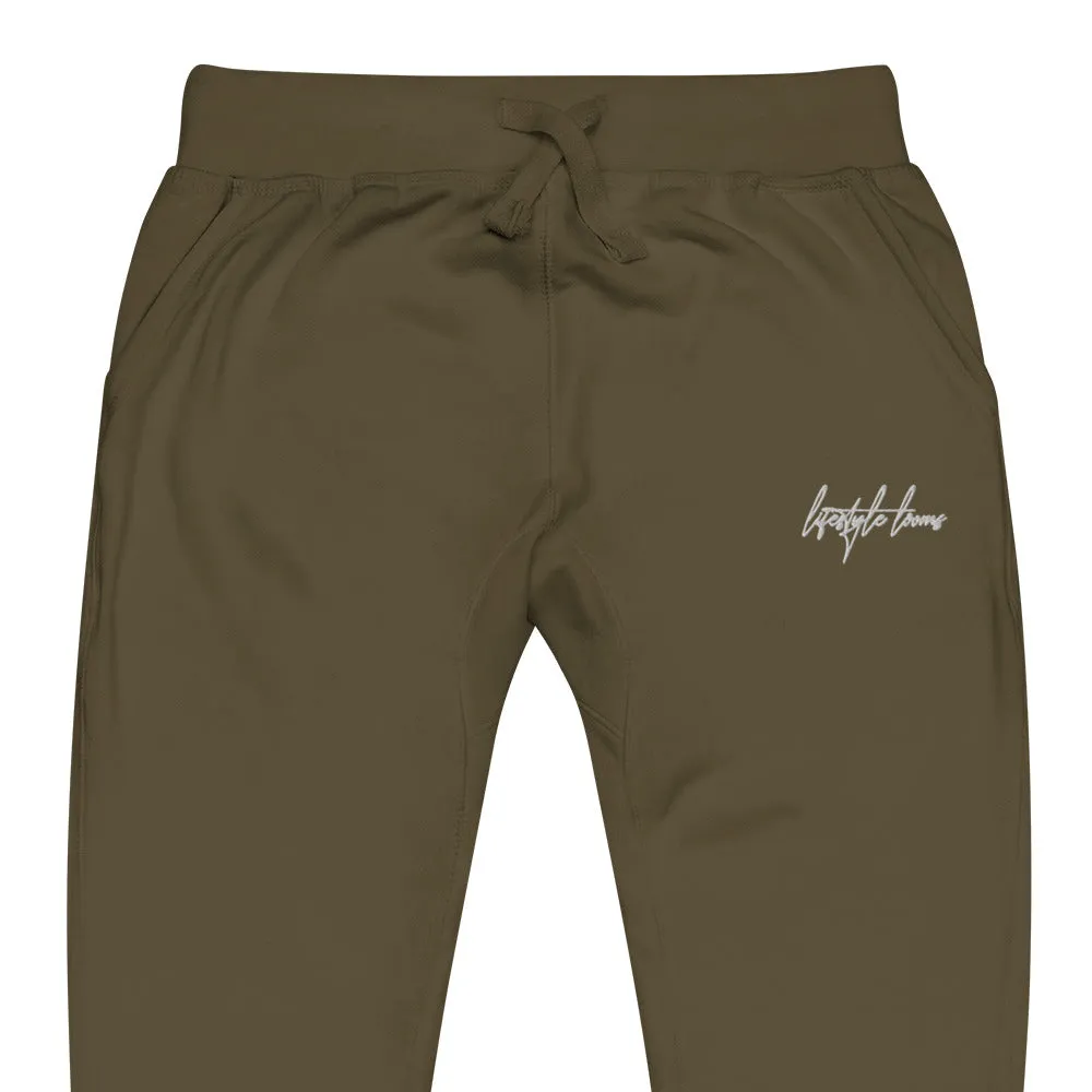 Lifestyle Looms Embroidered Unisex fleece sweatpants