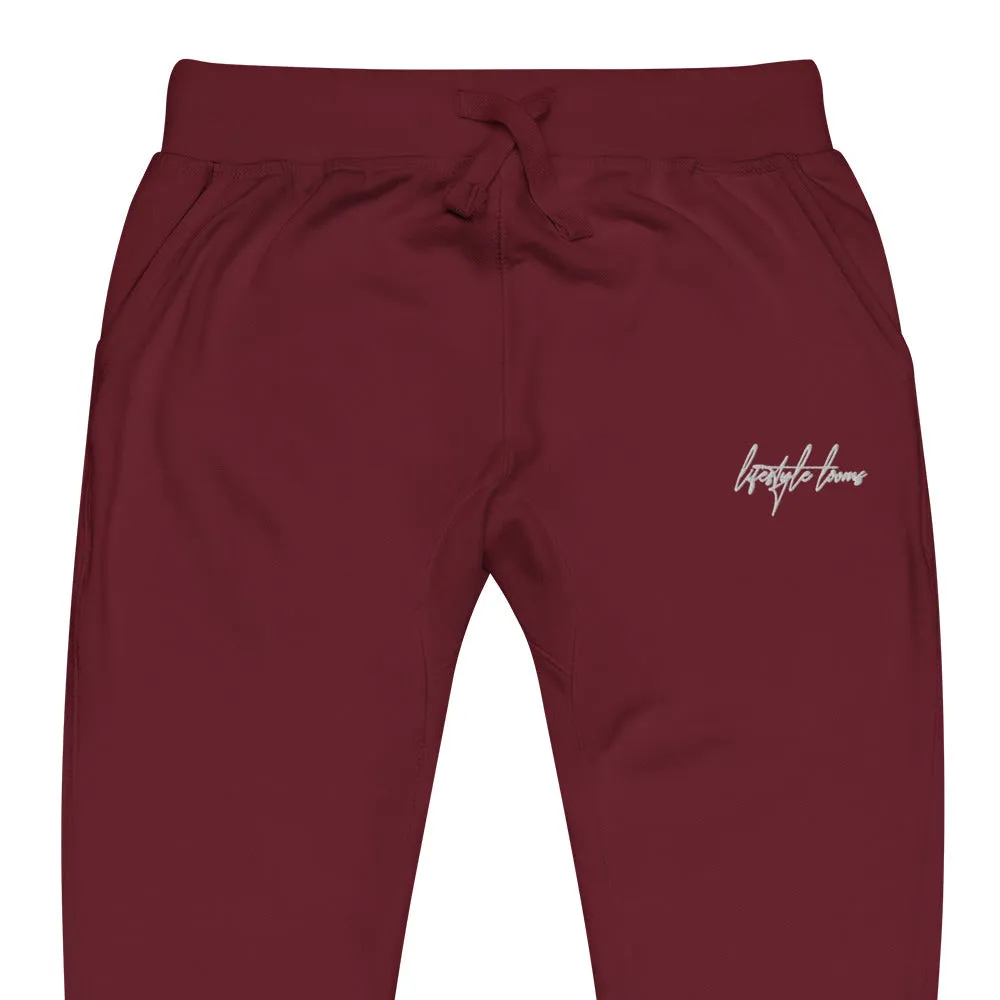Lifestyle Looms Embroidered Unisex fleece sweatpants