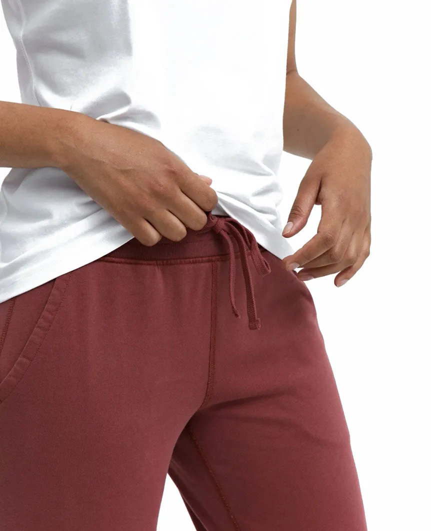 Lightweight Terry Slim Sweatpant Womens Ruseet