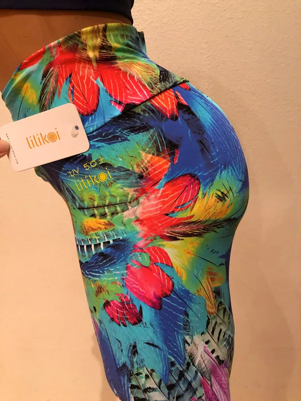 [Lilikoi Wear] Bottoms: Capri Legging Cross-waistband