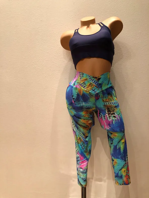 [Lilikoi Wear] Bottoms: Capri Legging Cross-waistband