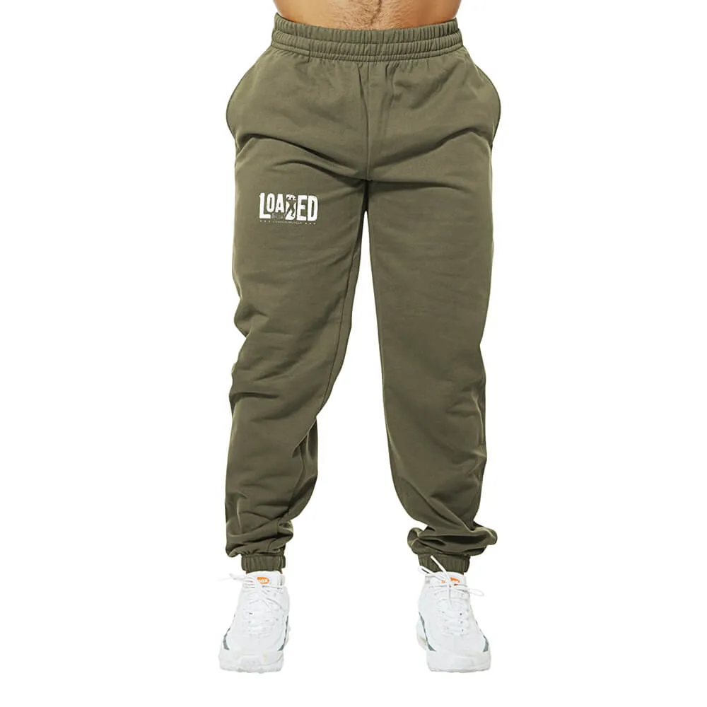Loaded Barcode Sweatpants - Washed Green