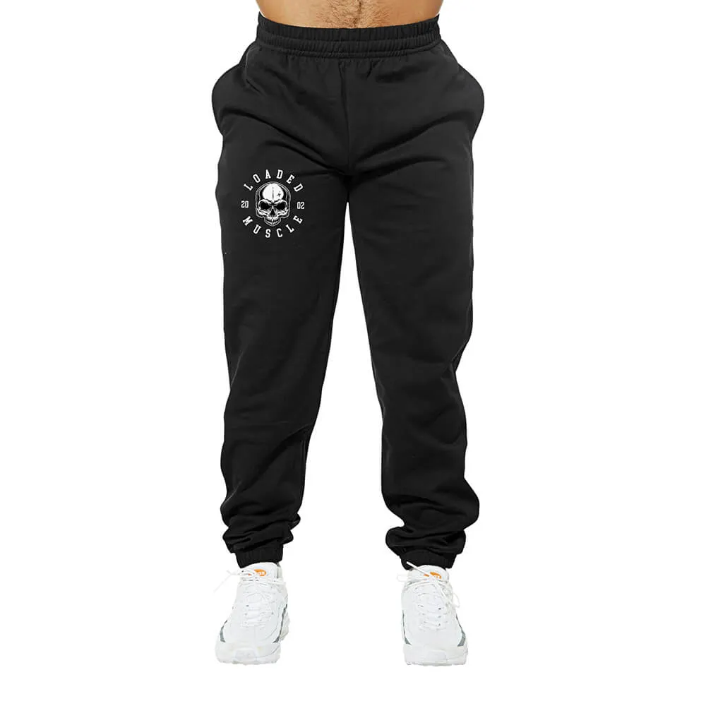 Loaded Skull Sweatpants - Black