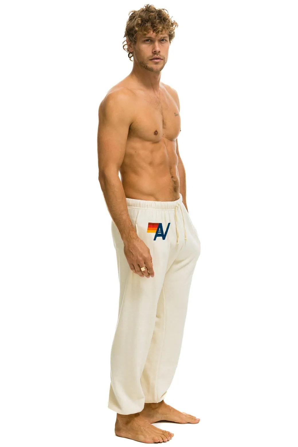 LOGO SWEATPANTS - VINTAGE WHITE