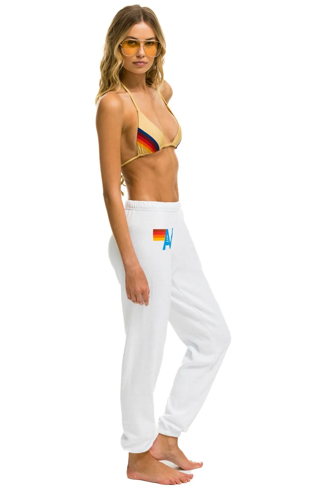 LOGO SWEATPANTS - WHITE