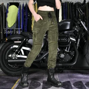 LOONG BIKER™ Kevlar Corduroy Motorcycle Pants for Women