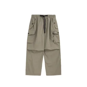Loose Belted Sports Cargo Pants