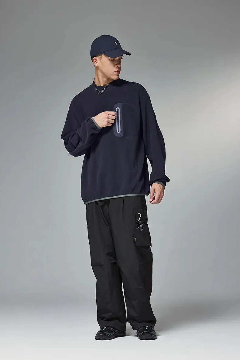 Loose Belted Sports Cargo Pants